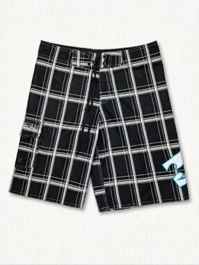 Billabong Plaid Board Shorts Mens 32 Surf Swim Y2K Skater Beach NWOT